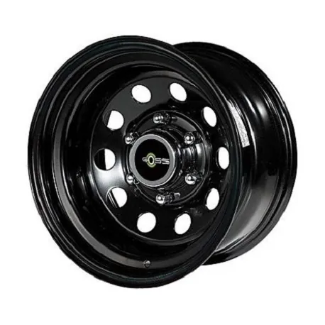 jante tole modular noire 8x15 pour defender, disco 1, range rover classic