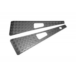 Black chequer plate wing tops LH aerial hole Pre 2007 Defenders