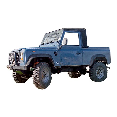 Bâche noire pour cabine pick-up de Defender 90/110 jusqu'au 300TDI -  PREMIUM - STAYFAST - Best of LAND