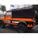 Defender 110 Hard Top full external roll cage - safety devices