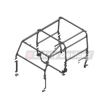 DEFENDER 90 WITH BULHEAD FULL EXTERNAL ROLL CAGE