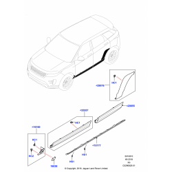 Moulure extérieur de porte pour Rover Evoque - Genuine