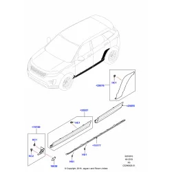Moulure extérieur de porte pour Rover Evoque - Genuine