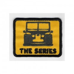 LAND ROVER THE SERIES embroidered badge - yellow/black