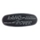 Ecusson à broder oval LAND ROVER SOLIHULL - Gris et argent