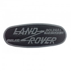 Ecusson oval LAND ROVER SOLIHULL - Gris et argent