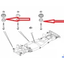 Isolateur de silent bloc de caisse -chassis D3,D4, RR sport