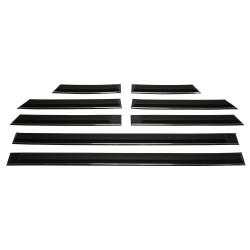 Black/Chrome Inlay Side Moulding 4 Door Kit