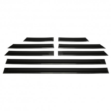 Black/Chrome Inlay Side Moulding 4 Door Kit