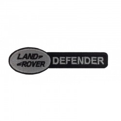 Ecusson LAND ROVER DEFENDER - noir et argent