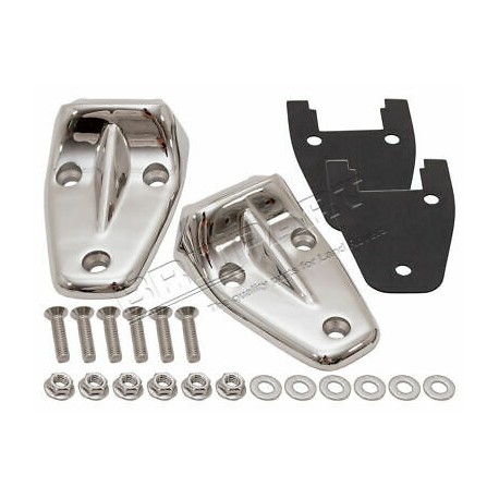 DEFENDER Billet bonnet hinges - Stainless Steel