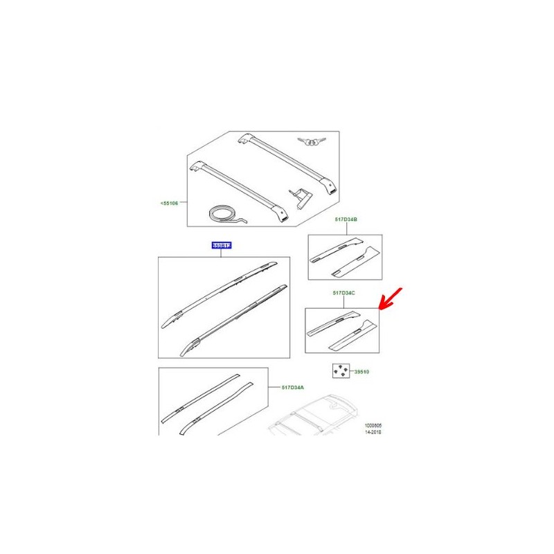 Discovery 5 roof rail finishers best sale