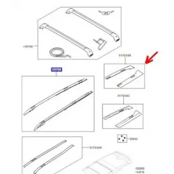 DITCH FINISHERS - REAR, ROOF RAILS - discovery 5 - genuine