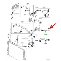 flexible circuit de refroidissement - freelander 2 - evoque 2.2 diesel