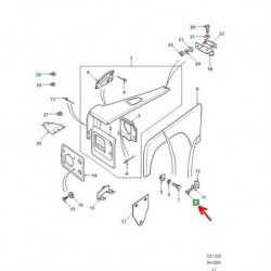 DEFENDER bolt outer wing - oem