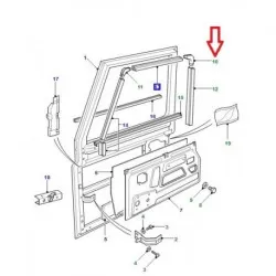 Rear Corner Trim Door Top 90-110
