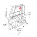 Joint de vitre vertical de porte avant superieur - defender - oem