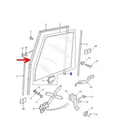 Channel - Vertical Drain - Top - front Door Glass - defender