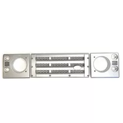 KBX Front Grille & Lamp Surround Upgrade Kit for Defender - indus Silver Standard