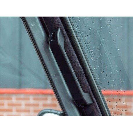 Black Interior A Post Grab Handle Aluminium Single
