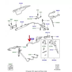 tuyau de retour carburant - discovery 3/range rover sport td6 2.7 - genuine