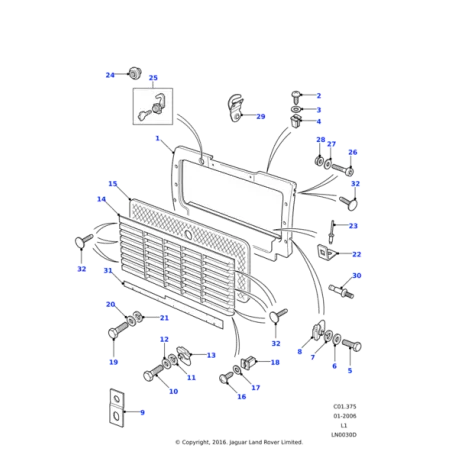 Kit - Hood Striker for Defender - Genuine
