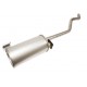 Rear silencer for Land Rover 88 2/2A/3 - LHD