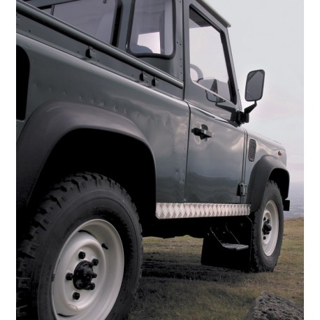 Protections alu bas de caisse defender 90 - britpart - la paire