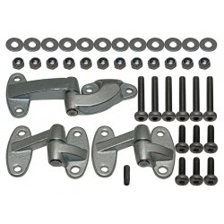 Defender Puma Rear End Door Hinge Kit - Stainless Steel Fixings