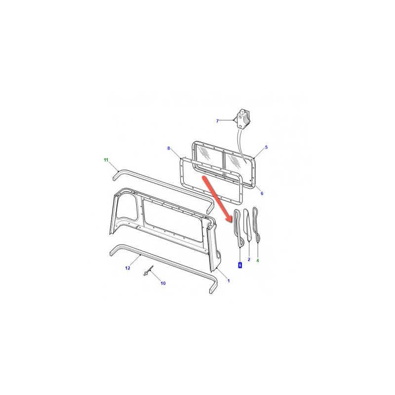 joint de fenetre laterale pick up - Best of LAND