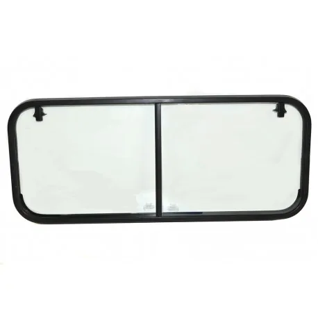 Ensemble cadre + vitre arrière coulissante - coté gauche - DEFENDER pick-up