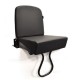 Inward Facing Tip-Up Seat Black Vinyl - exmoor trim