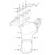 Ecran thermique/pare-chaleur (partie haute) sur collecteur d'échappement - DEFENDER 2.4l TD4 - oem