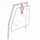 Channel front door glass Defender -horizontal