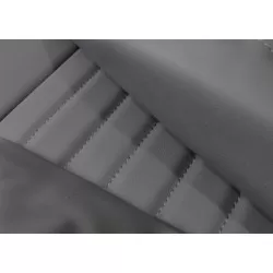 Dark grey vinyl seat trim cover kit - front - DEFENDER