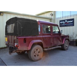 Defender 110 Crew Cab Hood - black - without side windows