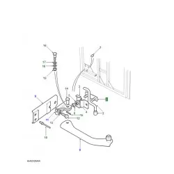 Torsion Bar & Collar - Rear End Door Check Stap - Defender To 2016