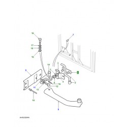 support pivot arret de porte avant ou arrière - defender 90/110