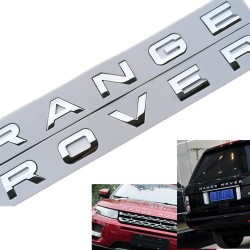 SILVER SELF-ADHESIVE LETTERS RANGE ROVER