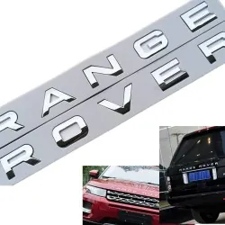 CHROME SELF-ADHESIVE LETTERS RANGE ROVER