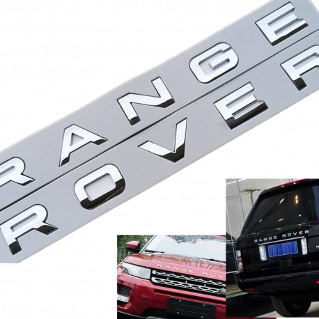 Lettres adhésives chromees RANGE ROVER