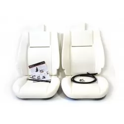 kit complet sieges avant - black vinyl - defender