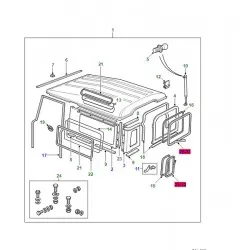 joint custode/alpine latérale - defender 90 - genuine