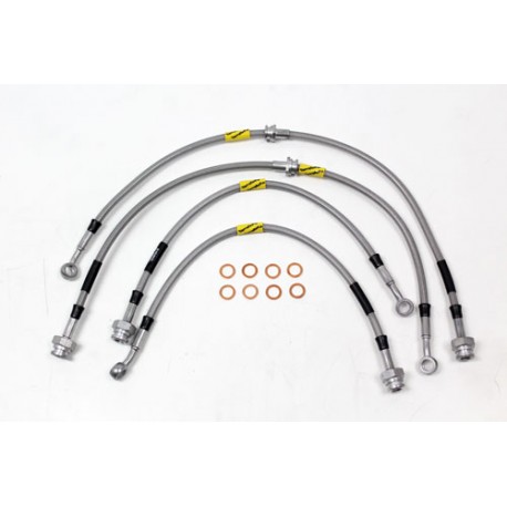 stainless steel braided brake hose kit suitable for discovery 2 with +2'' suspension lift