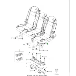 nut m8 rear seat mountings