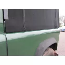 Bache "Stayfast" Haute qualité Sable avec vitres latérales pour Defender 90