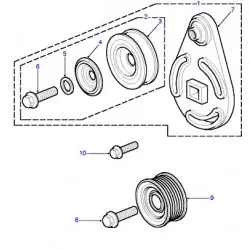 Galet tendeur de climatisation 300 tdi