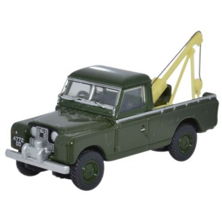 Camion Miniature Land Rover Series II Tow Truck Bronze Vert Échelle 1:76