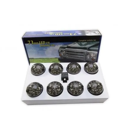 kit feux a leds fumés - defender - bearmach