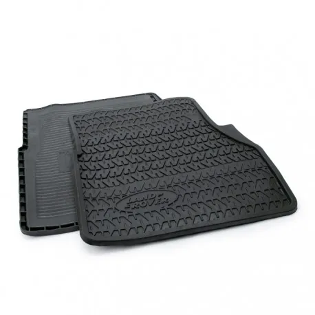 Rubber Mat Set Front Pair Defender Black - defender 300 (1983-1996) - genuine